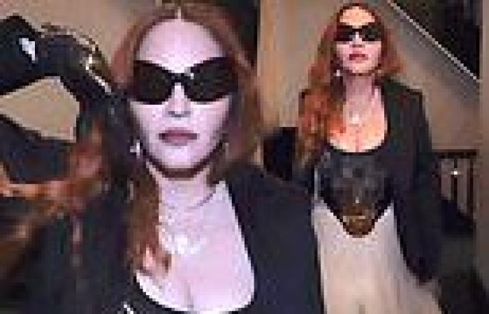 Madonna, 64, shows off her cleavage as she teases MORE performances for ... trends now
