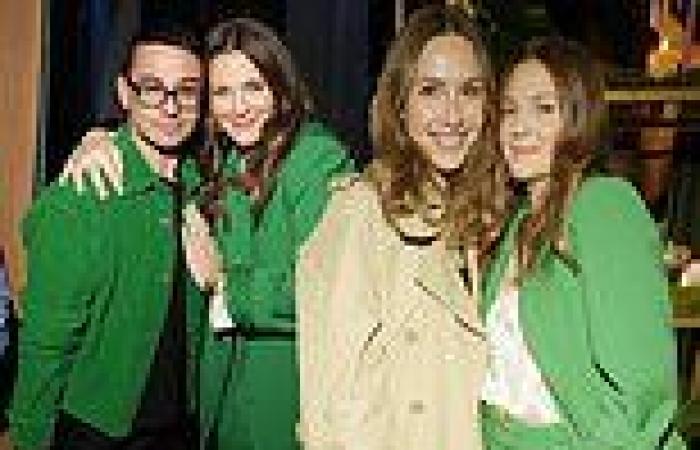 Drew Barrymore sizzles in gorgeous green suit at the launch of her new Grove ... trends now