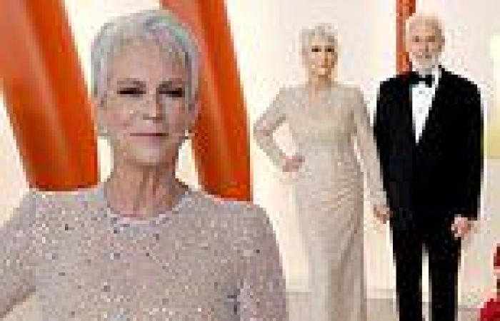 Jamie Lee Curtis dazzles in a sparkling gown on the red carpet at the 95th ... trends now
