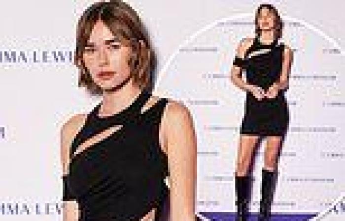 Gabriella Brooks stuns in little black dress at Emma Lewisham event in Sydney trends now