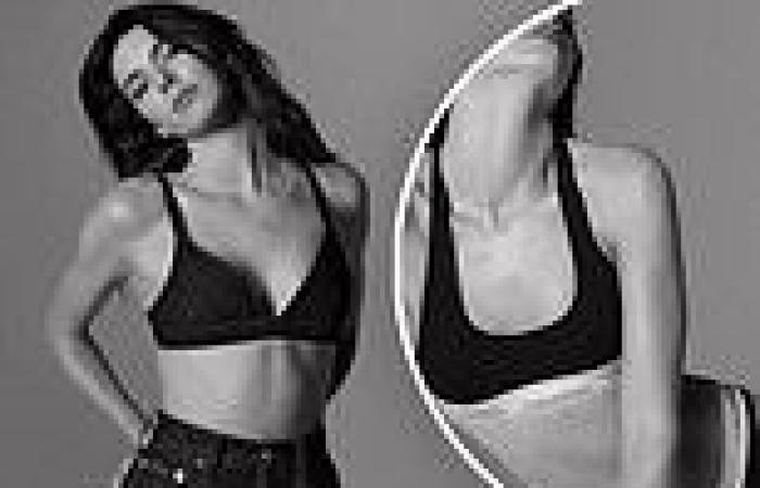 Kendall Jenner writhes around in bra and jeans before sporting panties in new ... trends now