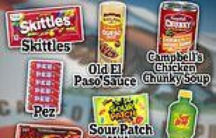 California could BAN Skittles, Sour Patch Kids and Campell's soup trends now