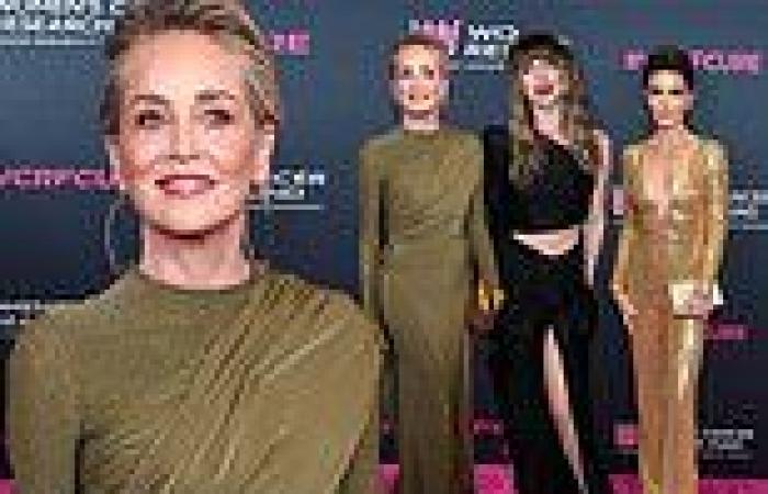 Sharon Stone, Julianne Hough and Lisa Rinna lead stars at glitzy Women's Cancer ... trends now