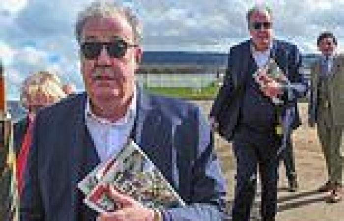 Jeremy Clarkson looks sharp in a three piece suit at Cheltenham Festival for ... trends now