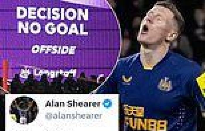 sport news Alan Shearer tells VAR to 'f*** off' after Elliot Anderson was  denied his ... trends now