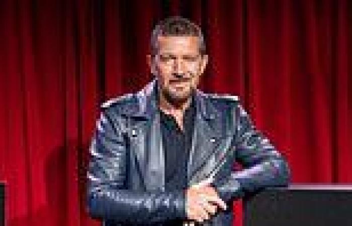 Antonio Banderas looks dapper in a leather jacket at Teatro Pavon in Madrid trends now
