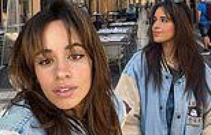 Camila Cabello shares a set of selfies in a vintage varsity jacket as she ... trends now