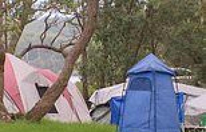 The huge tent city that has emerged amid Australia's housing crisis trends now