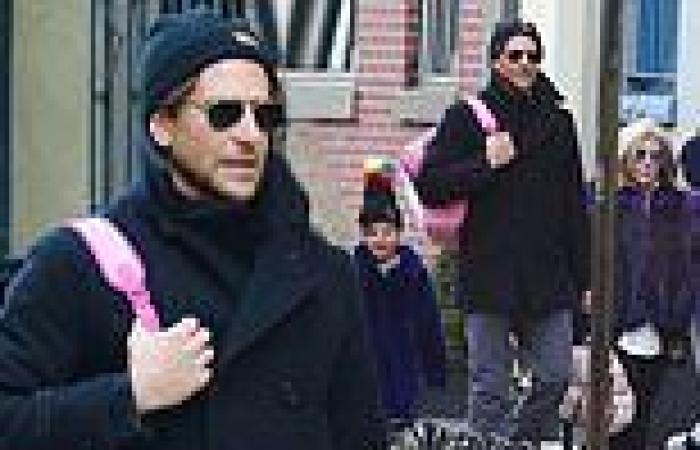 Bradley Cooper carries daughter Lea's backpack as he walks her from school with ... trends now