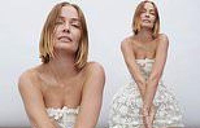 Lara Worthington reveals her designer wedding dress for the first time as she ... trends now