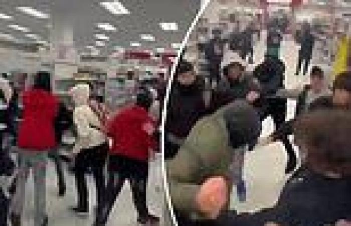 Clip shows gang of kids punching and kicking teen in San Francisco mall while ... trends now