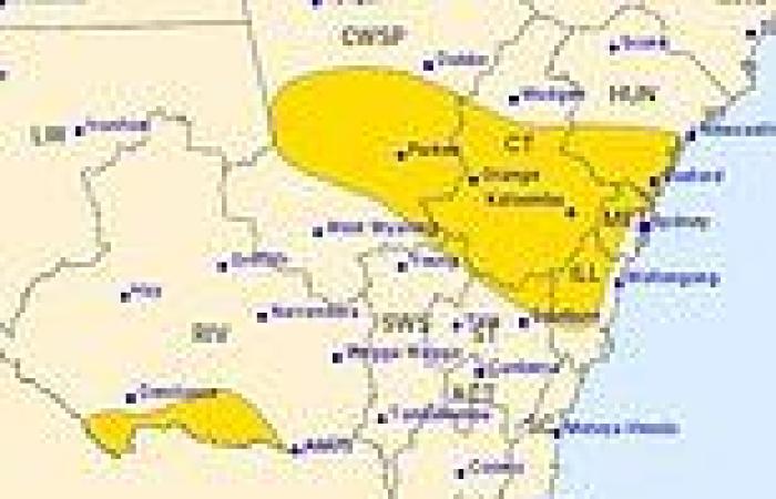 Urgent storm warning for central and south NSW including Orange, Bathurst, ... trends now