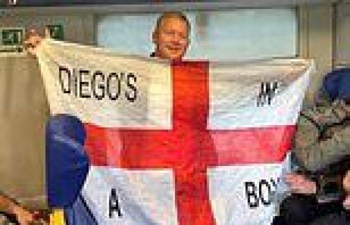 England fan who posed with flag mocking Diego Maradona's death trends now