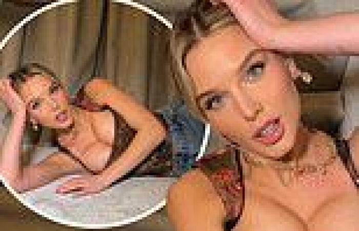 Helen Flanagan stuns in a VERY busty corset top as she poses for a sultry new ... trends now