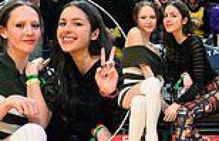 Olivia Rodrigo and BFF Iris Apatow have a blast while sitting courtside at the ... trends now
