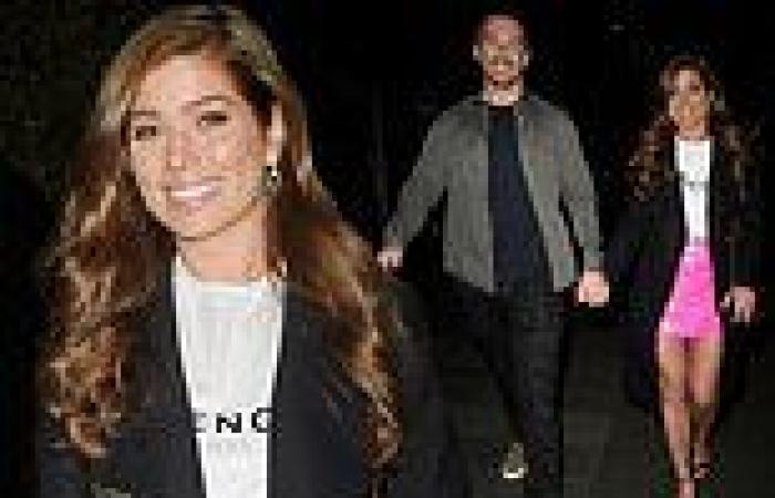 Nikki Sanderson puts on a leggy display as she steps out for date night with ... trends now