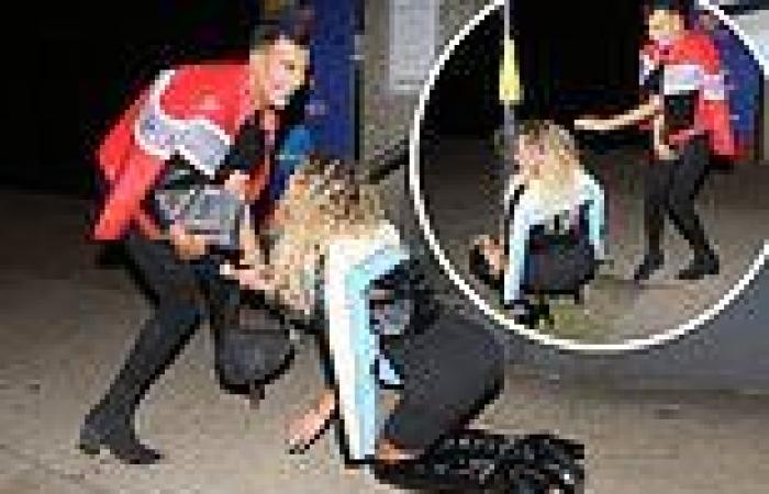 TOWIE star Dani Imbert looks worse for wear as she trips over and twerks during ... trends now