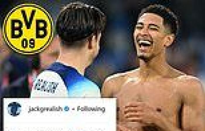 sport news Jude Bellingham jokes about England teammate Jack Grealish joining Borussia ... trends now