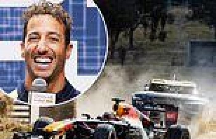 sport news Aussie F1 ace Daniel Ricciardo takes his Red Bull into the outback in stunning ... trends now
