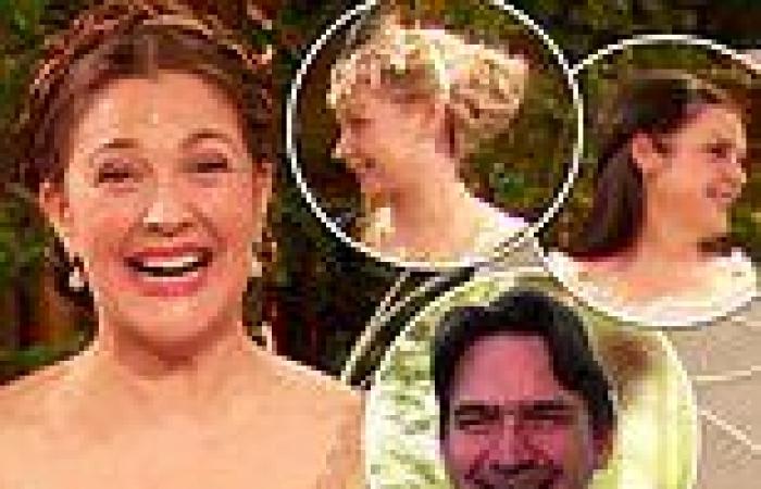 Drew Barrymore reunites with Ever After castmates in costume for 25th ... trends now