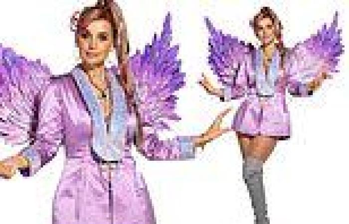 Louise Redknapp wows in a purple costume as she prepares to take the stage in ... trends now
