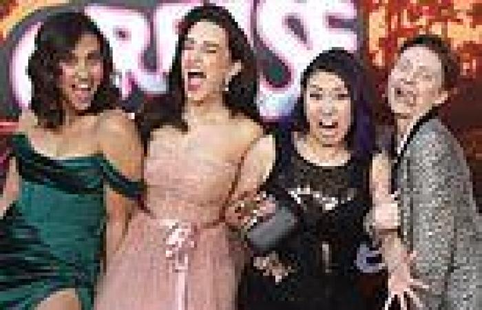 Meet the NEW Pink Ladies! Cast pose up at the premiere of Grease prequel series trends now