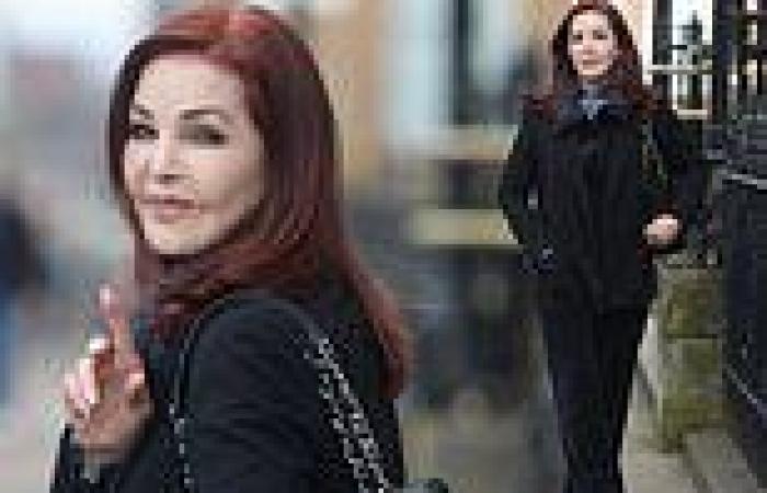 Priscilla Presley smiles as she leaves her Glasgow hotel ahead of kicking off ... trends now