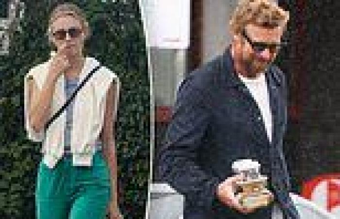 Simon Baker cuts a casual figure as he steps out to grab coffee for two trends now