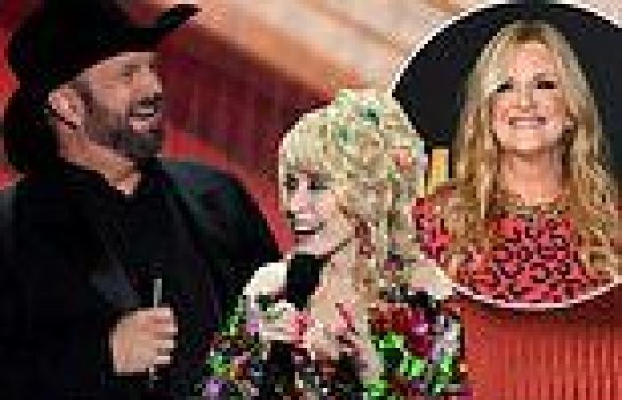 Dolly Parton proposes THREESOME with Garth Brooks and wife Trisha Yearwood at ... trends now