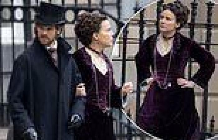 Sophie Winkleman is seen filming her regal role in period drama Belgravia: The ... trends now