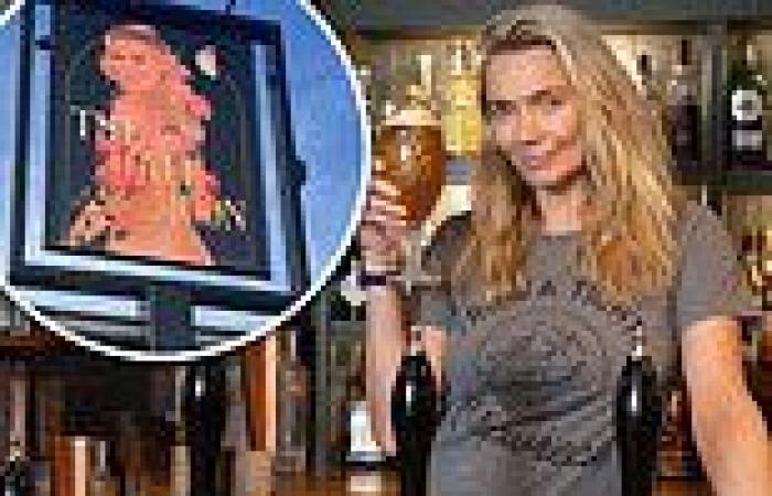 Jodie Kidd's pub sign showing her naked bottom has been BANNED trends now