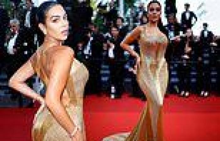 Georgina Rodriguez flaunts her incredible curves in a gold sparkling gown in ... trends now