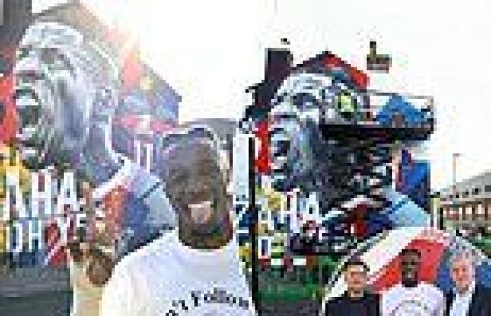 sport news Crystal Palace immortalise club legend Wilfried Zaha with giant mural outside ... trends now