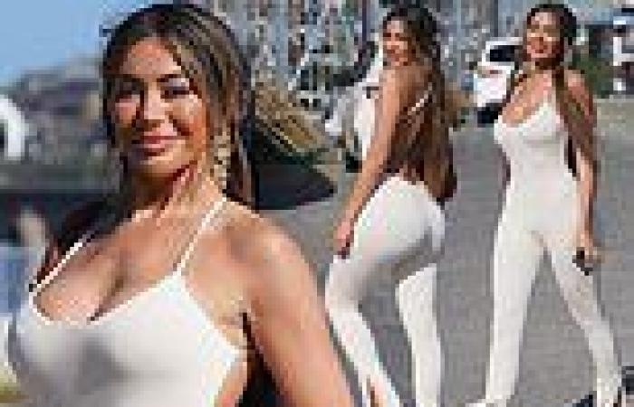 Chloe Ferry goes braless in a skintight white jumpsuit in Newcastle after ... trends now