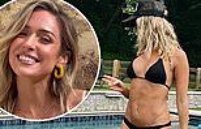 Kristin Cavallari flaunts her fit physique in a tiny black bikini as she soaks ... trends now