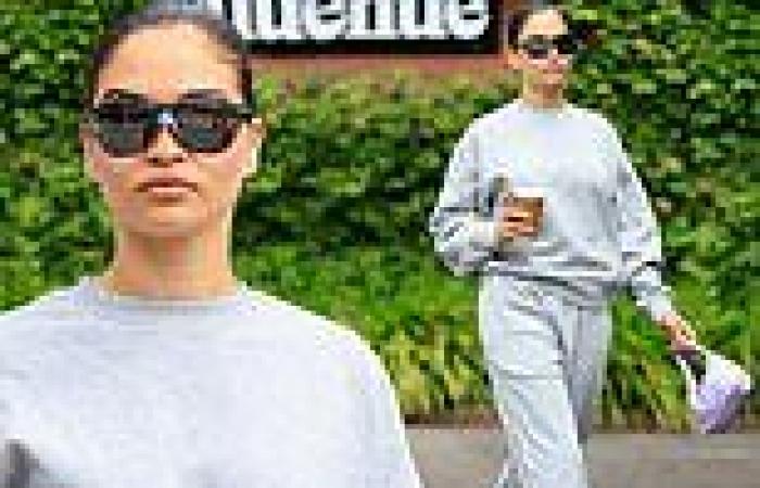 Shanina Shaik looks casual as she grabs a coffee on Memorial Day after a ... trends now