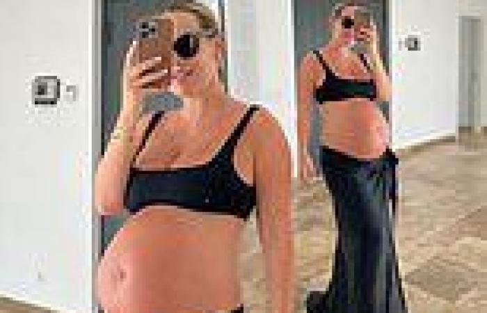 Kate Ferdinand flaunts her baby bump as she marks 33 weeks of pregnancy trends now
