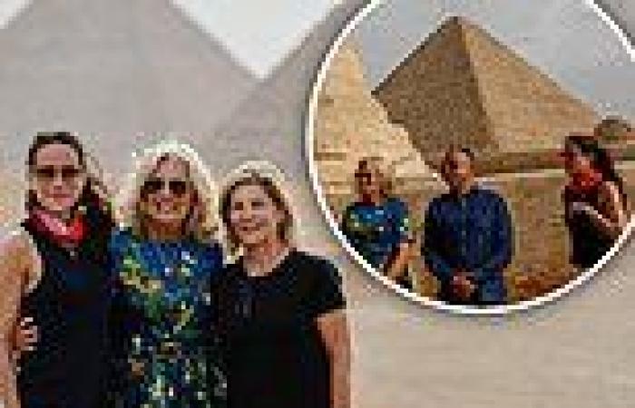 Jill Biden tours Egypt on birthday after attending Jordan's royal wedding trends now