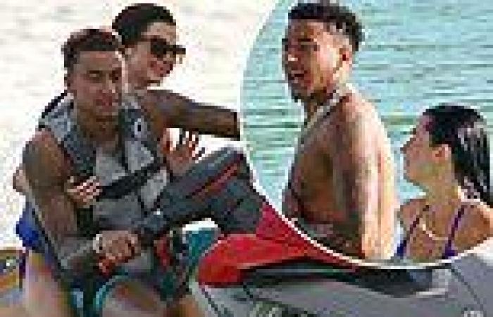 sport news Jesse Lingard frolicks on a beach in Barbados with a mystery brunette trends now
