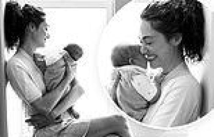 Emmy Rossum shares sweet snaps of newborn son to celebrate two months since he ... trends now