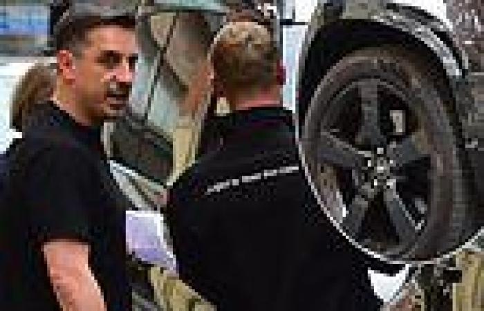 sport news Gary Neville's £61,000 Land Rover is hit by a van outside his Stock Exchange ... trends now
