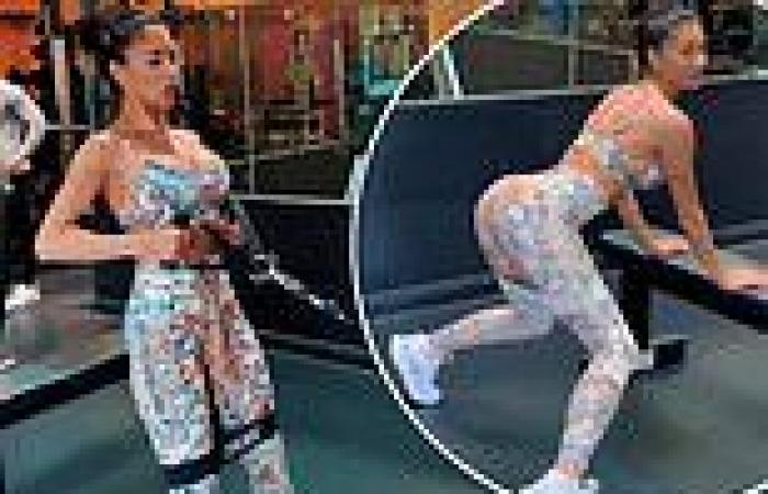 Nicole Scherzinger twerks for the camera mid gym workout as she showcases her ... trends now