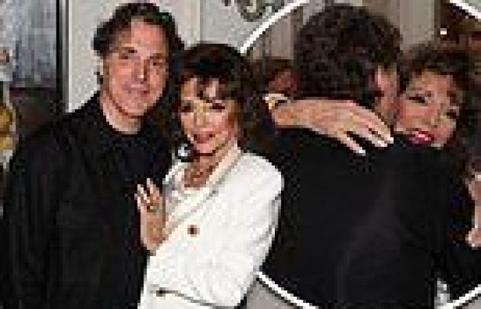 Joan Collins proudly supports her son at the launch of his new book trends now
