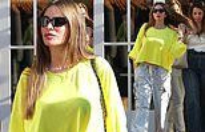 Sofia Vergara stands out in neon yellow top as she enjoys some retail therapy ... trends now