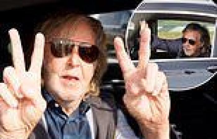 Sir Paul McCartney, 81, cheerfully greets fans from his car as he arrives in ... trends now