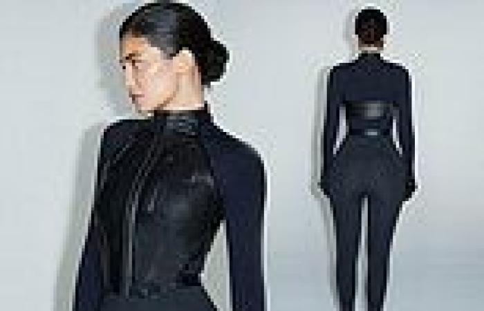 Kylie Jenner slips her curvy frame into an edgy skintight look from her new Khy ... trends now