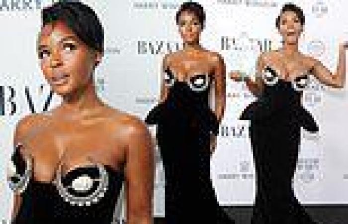 Janelle Monae oozes glamour in a dazzling black dress as she wins gong for best ... trends now