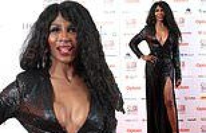 Sinitta, 60, cuts a very glamorous figure in a plunging black gown as she ... trends now