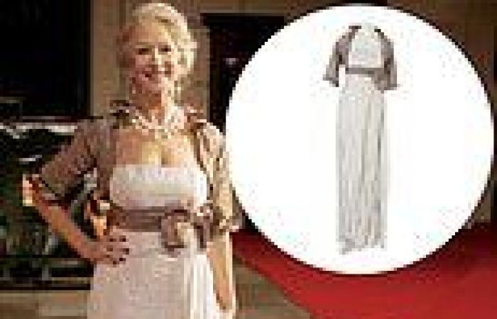 Dame Helen Mirren's iconic silk evening dress - which she wore when she won her ... trends now
