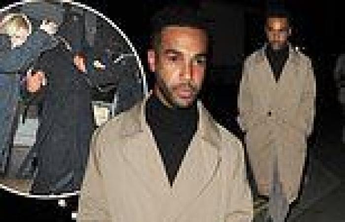 Bond frontrunner Lucien Laviscount looks dapper in a camel coat on night out ... trends now